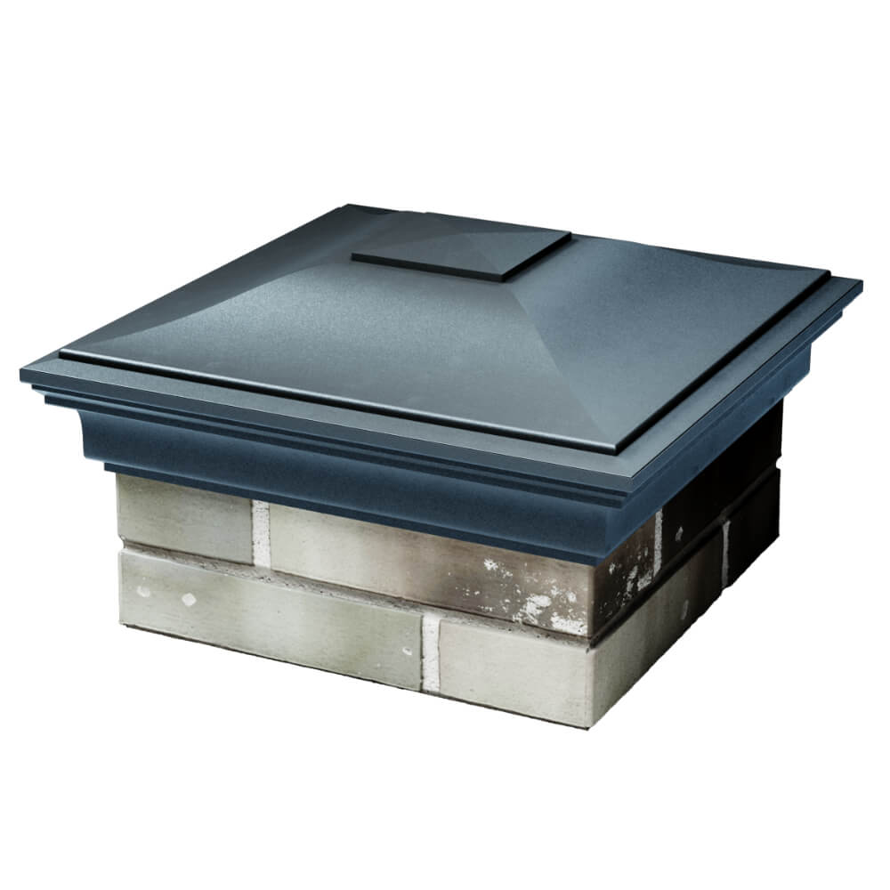 Колпак Zking Монблан Серый на столб 1.5х1.5 кирпича (385х385мм) в Серове фото