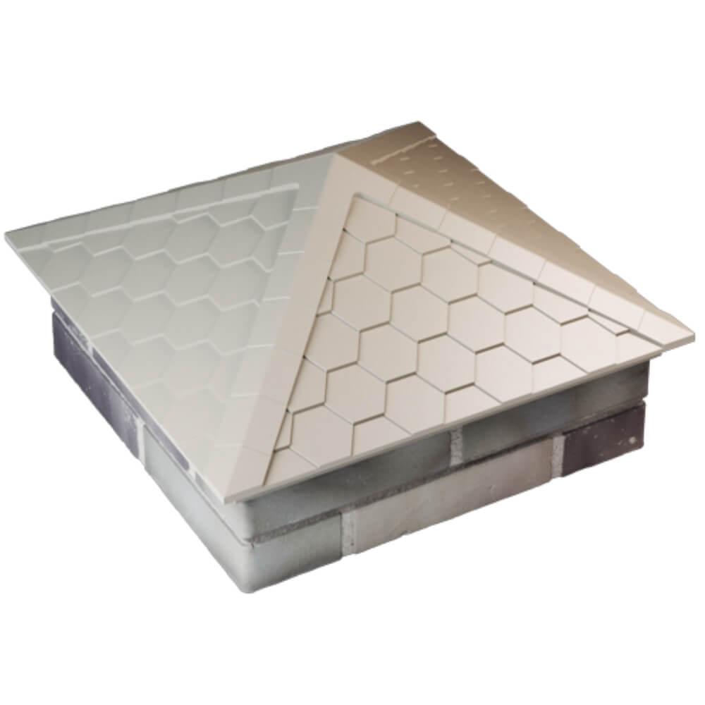 Колпак Zking Эверест Бежевый на столб 2х2 кирпича (535х535мм) Серов фото