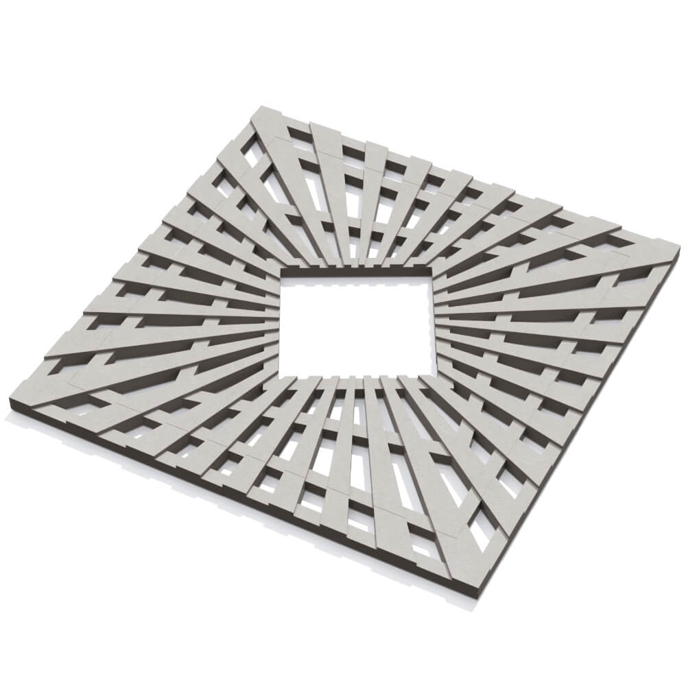 Приствольная решетка для дерева ZKING ATMOSPHERE 1.2х1.2м Бежевая в Серове фото