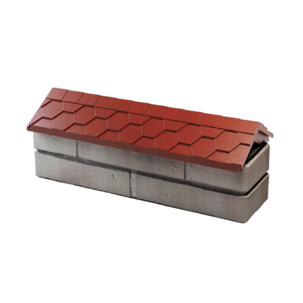 Парапет Zking Эверест Красный с посадкой на 0.5 кирпича (130мм) в Серове фото