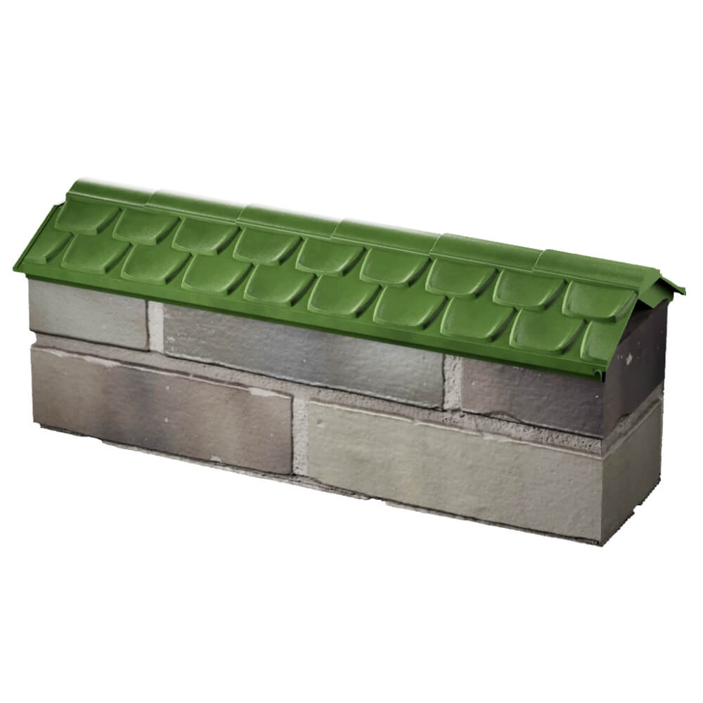 Парапет Zking Эльбрус Зеленый с посадкой на 0.5 кирпича (130мм) в Серове фото