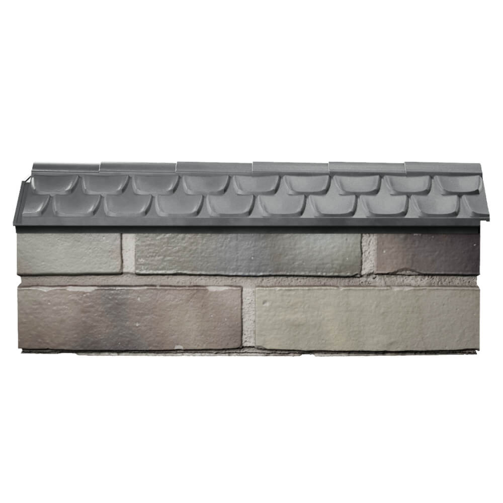 Парапет Zking Эльбрус Серый с посадкой на 0.5 кирпича (130мм) в Серове фото