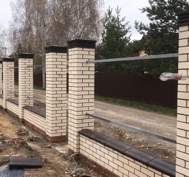 Колпак Zking Бона ХайТек Коричневый на столб 1.5х1.5 кирпича (385х385мм) в Серове фото