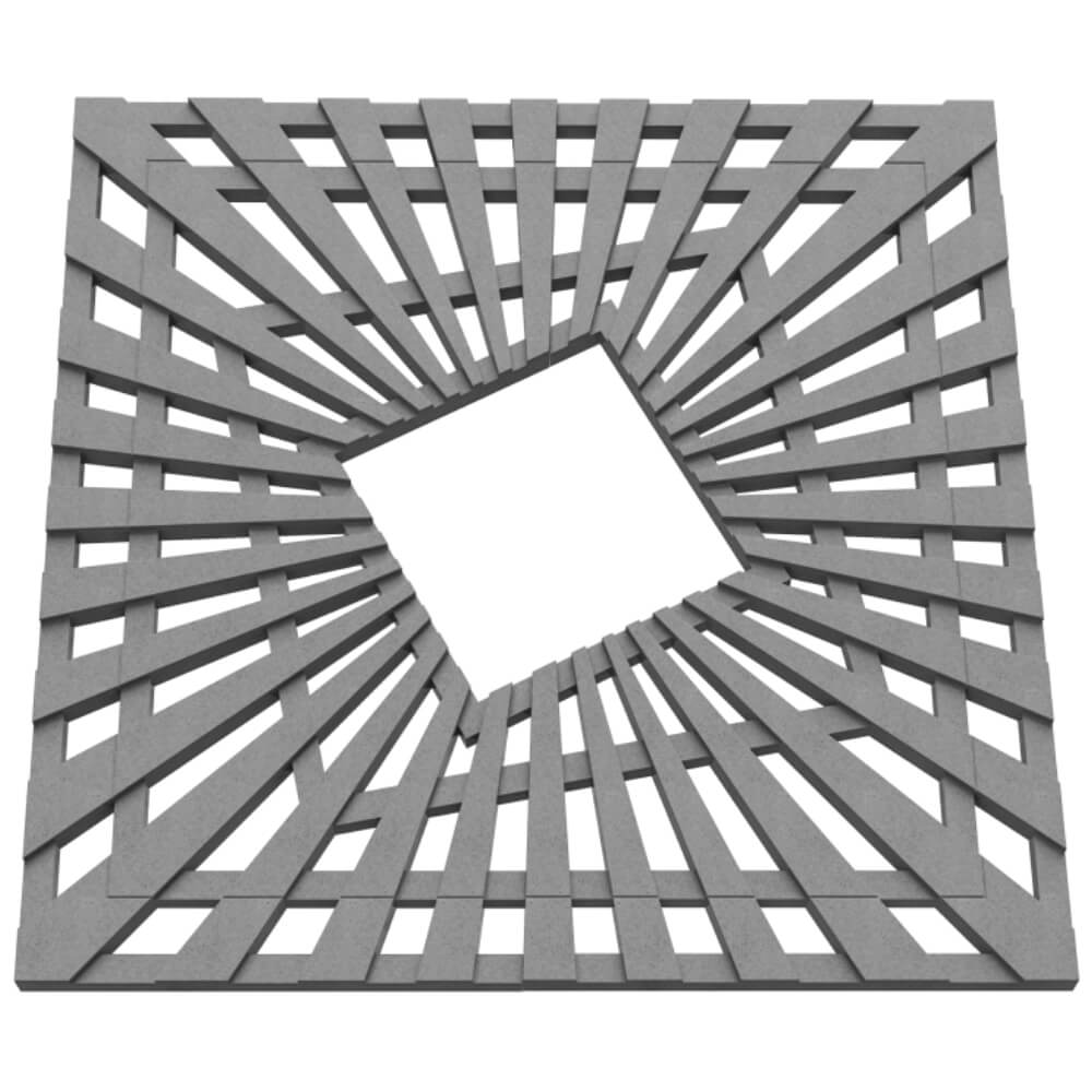 Приствольная решетка для дерева ZKING ATMOSPHERE 1.2х1.2м Серая в Серове фото