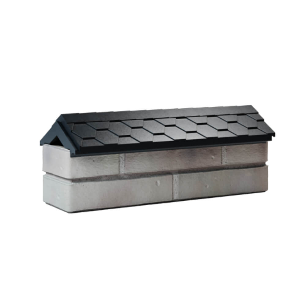 Парапет Zking Эверест Черный с посадкой на 0.5 кирпича (130мм) Серов фото