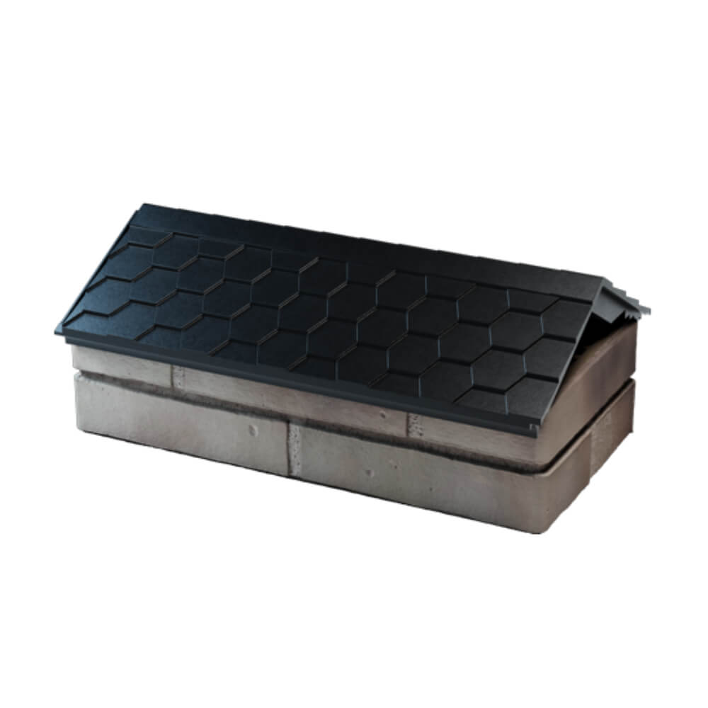 Парапет Zking Эверест Черный с посадкой на 1 кирпич (200/225/255мм) в Серове фото