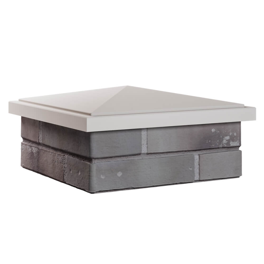 Колпак Zking БонаМоно Бежевый на столб 1.5х1.5 кирпича (385х385, 400х400мм) в Серове фото