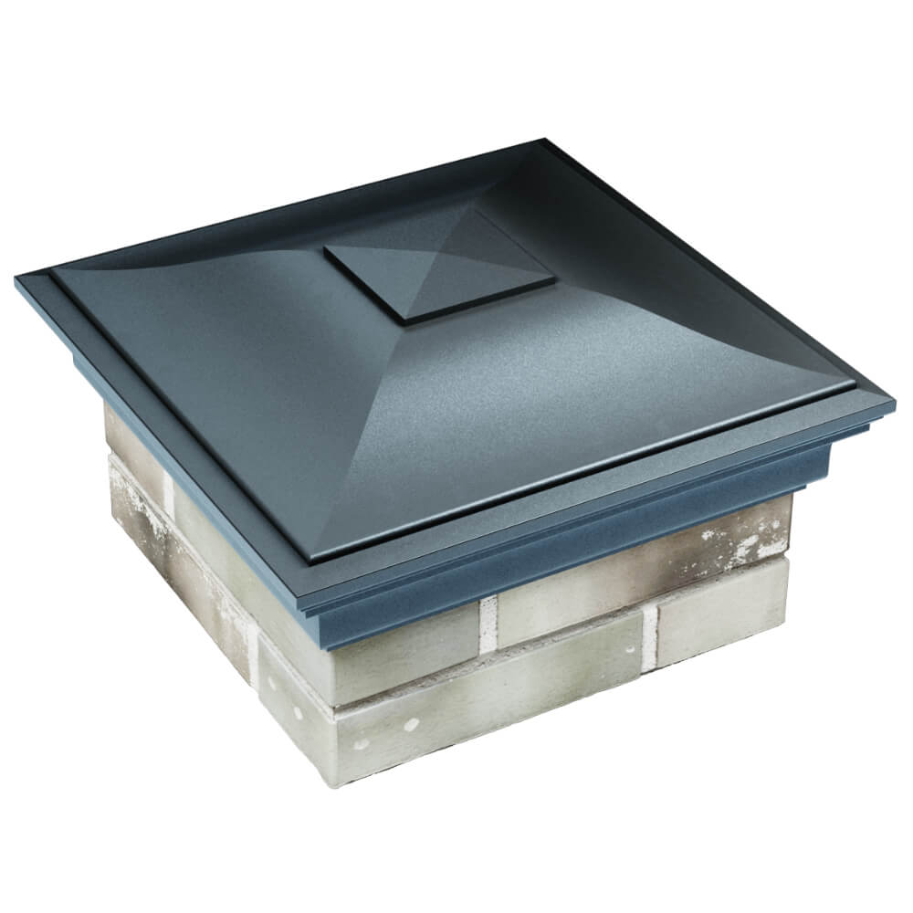 Колпак Zking Монблан Серый на столб 1.5х1.5 кирпича (385х385мм) в Серове фото