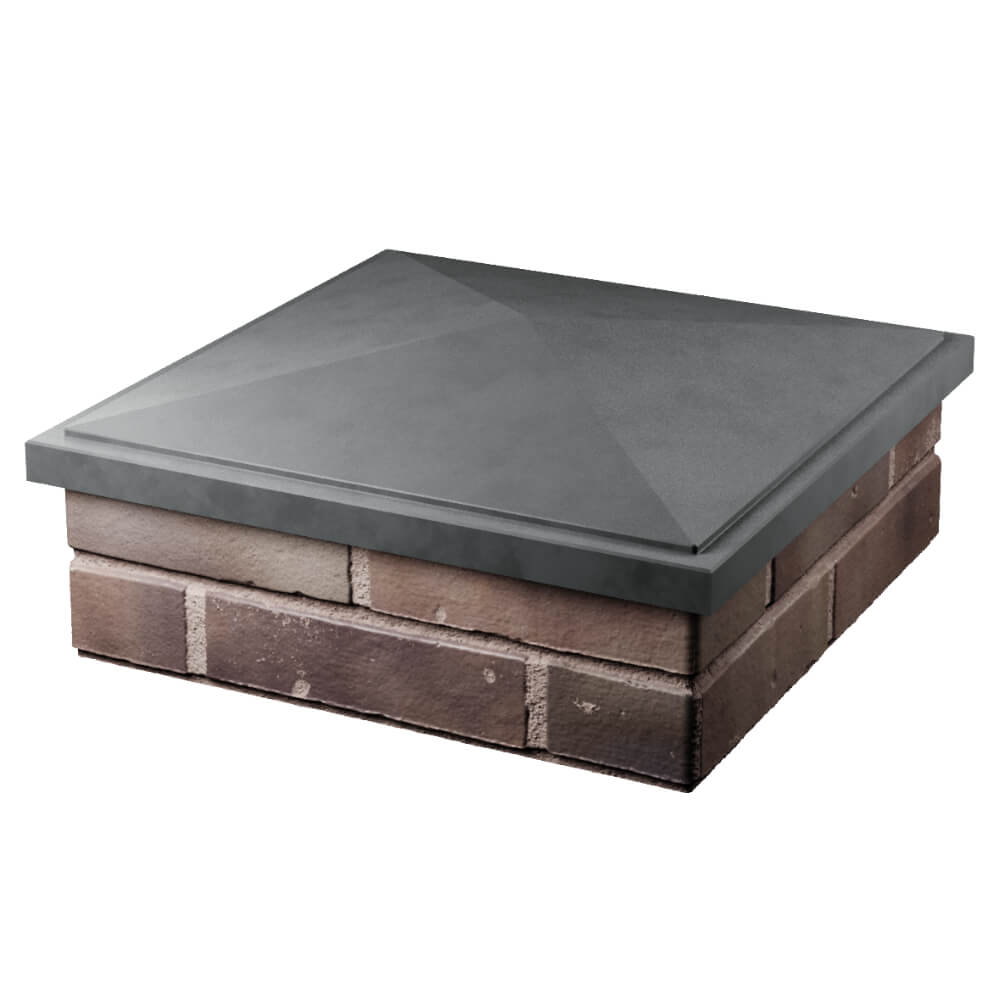 Колпак Zking БонаМоно Серый на столб 2х2 кирпича (515х515, 530х530мм) в Серове фото