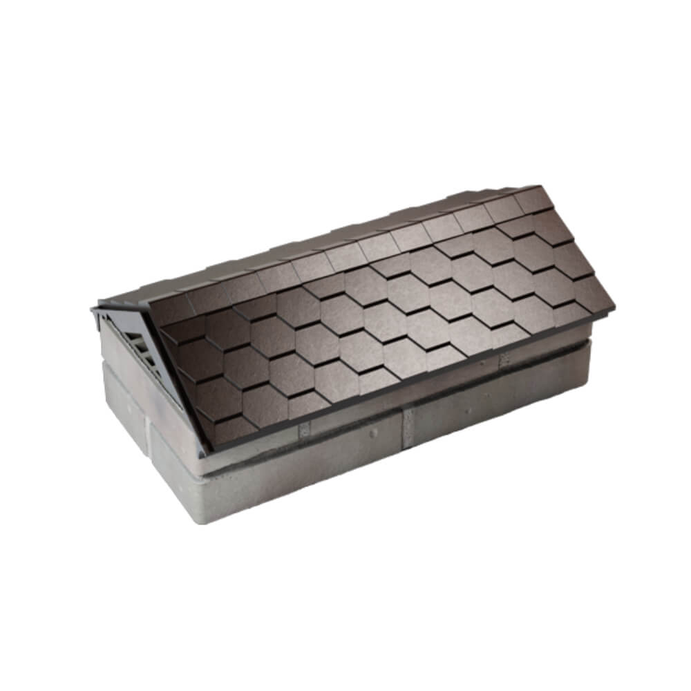 Парапет Zking Эверест Коричневый с посадкой на 1 кирпич (200/225/255мм) в Серове фото