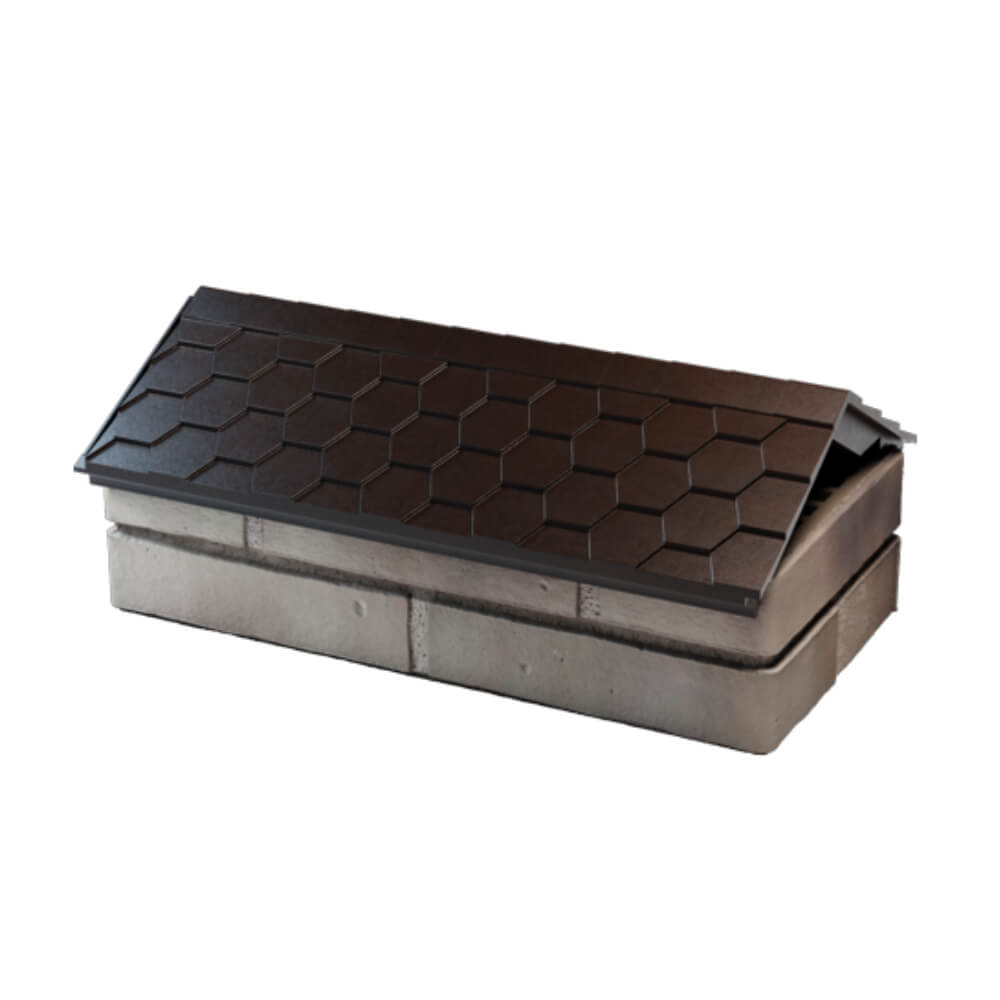 Парапет Zking Эверест Коричневый с посадкой на 1 кирпич (200/225/255мм) в Серове фото