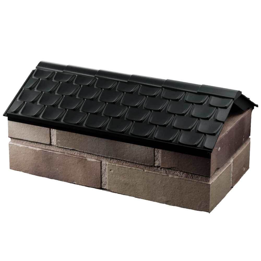 Парапет Zking Эльбрус Черный с посадкой на 1 кирпич (255мм) в Серове фото