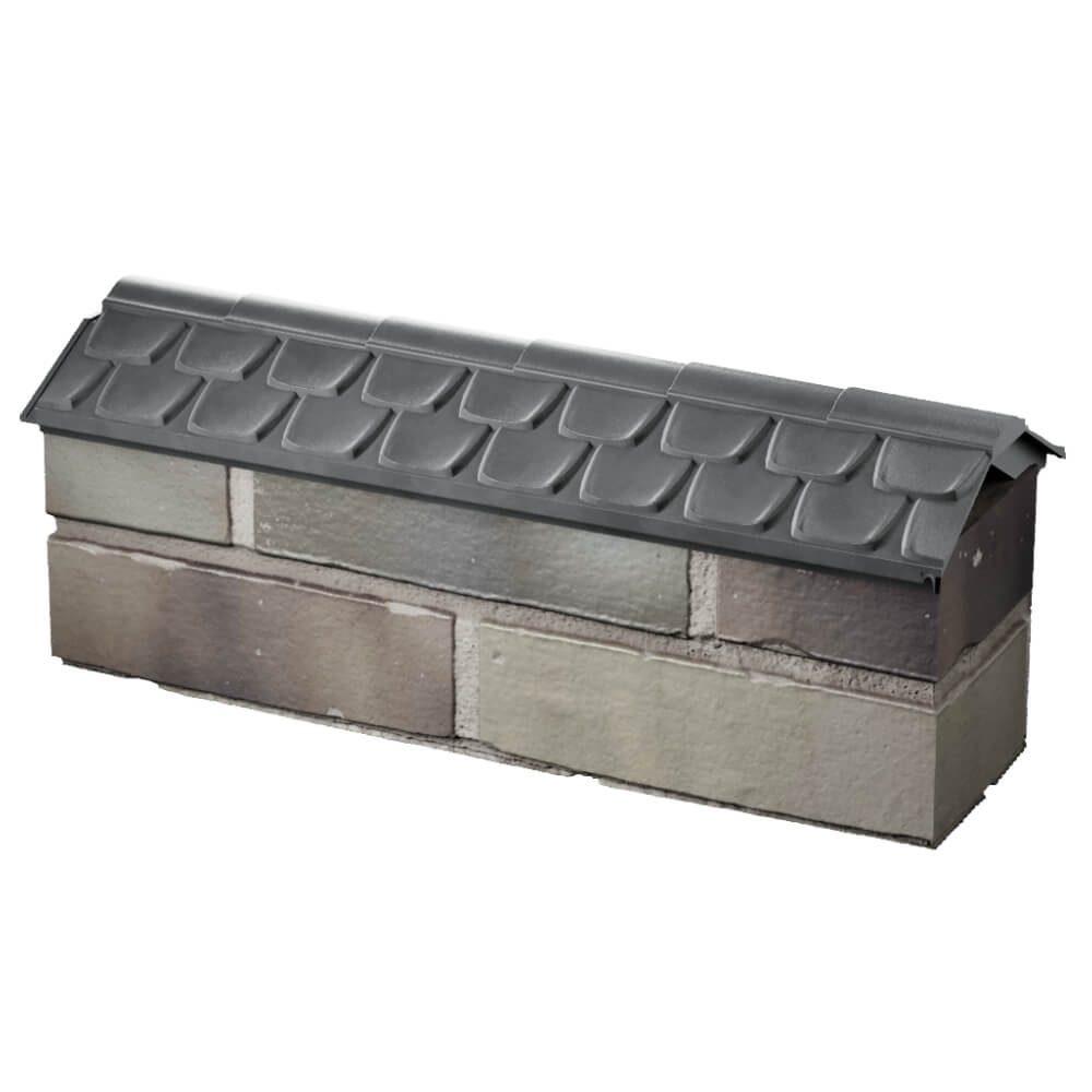 Парапет Zking Эльбрус Серый с посадкой на 0.5 кирпича (130мм) в Серове фото