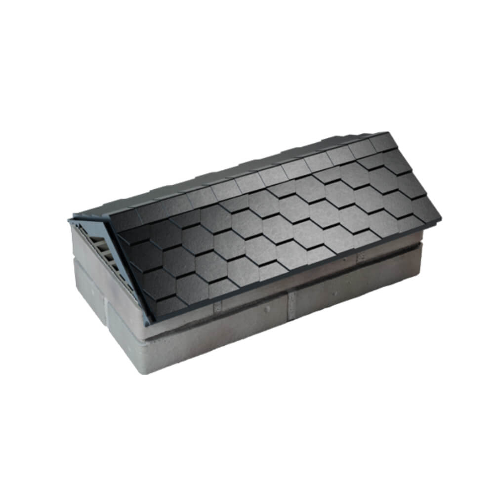 Парапет Zking Эверест Черный с посадкой на 1 кирпич (200/225/255мм) в Серове фото