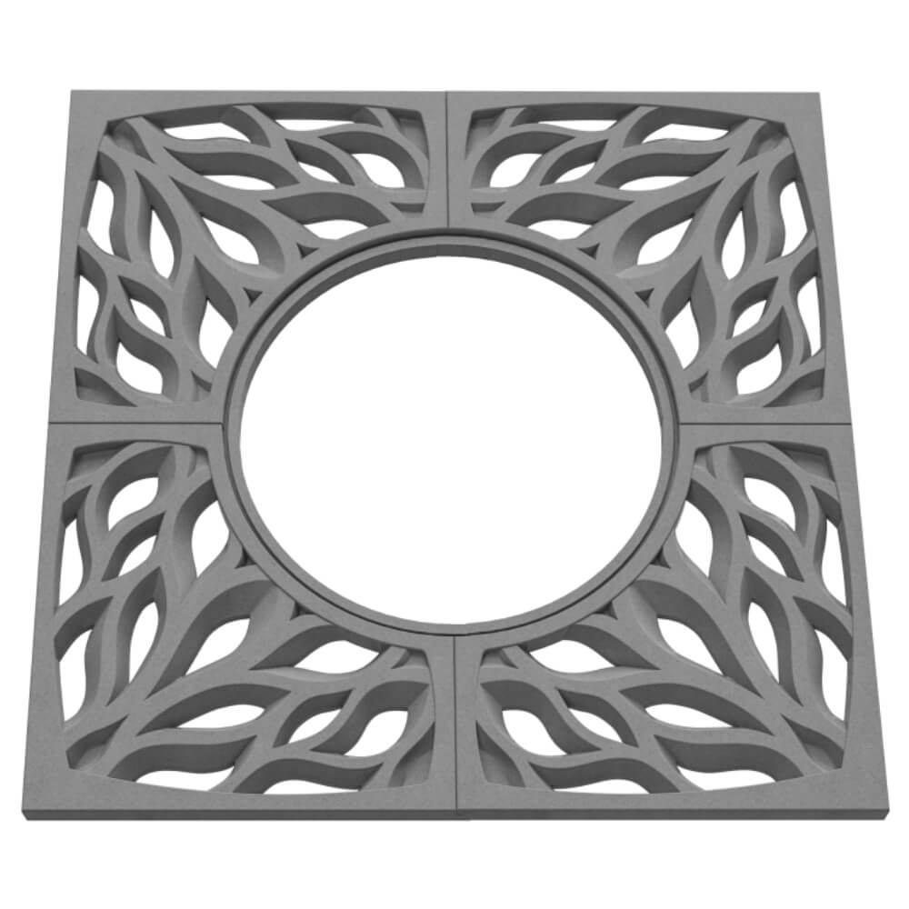 Приствольная решетка для дерева ZKING CRUST 1.2х1.2м Серая в Серове фото