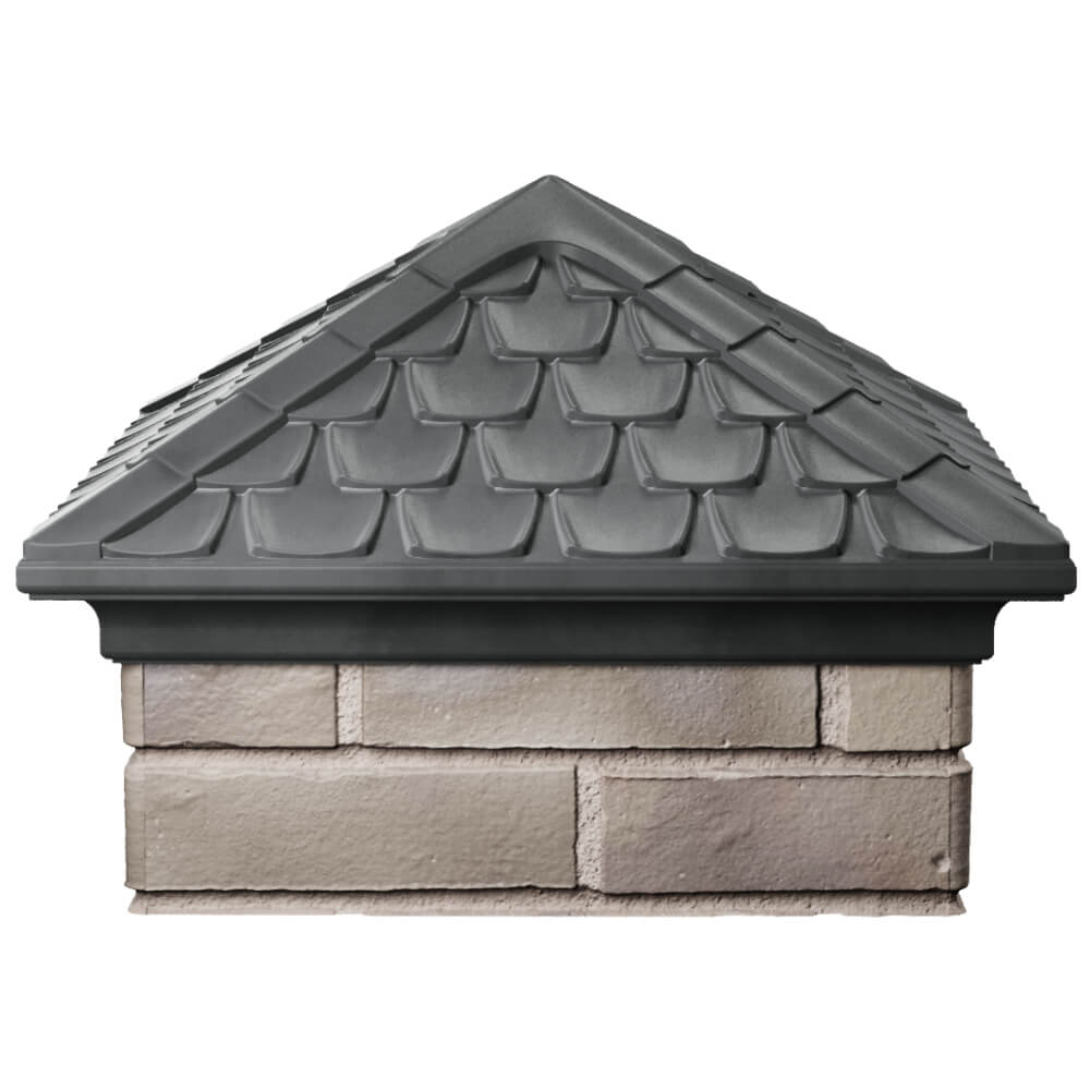 Колпак Zking Эльбрус Серый на столб 1.5х1.5 кирпича (385х385мм) Серов фото