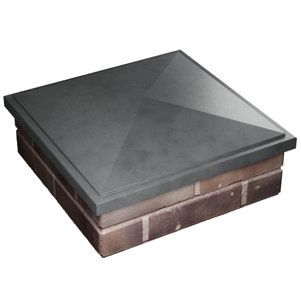 Колпак Zking БонаМоно Серый на столб 2х2 кирпича (515х515, 530х530мм) в Серове фото