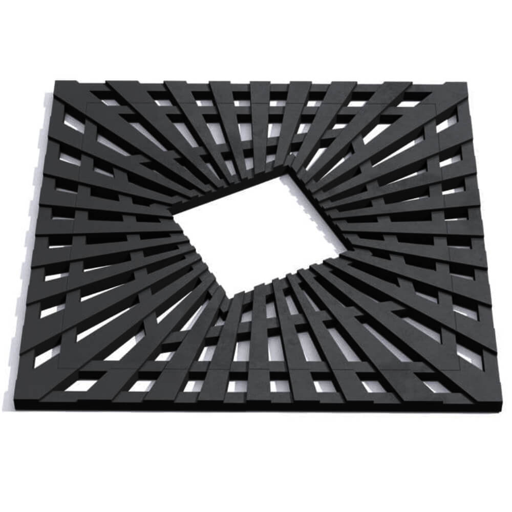 Приствольная решетка для дерева ZKING ATMOSPHERE 1.2х1.2м Черная Серов фото