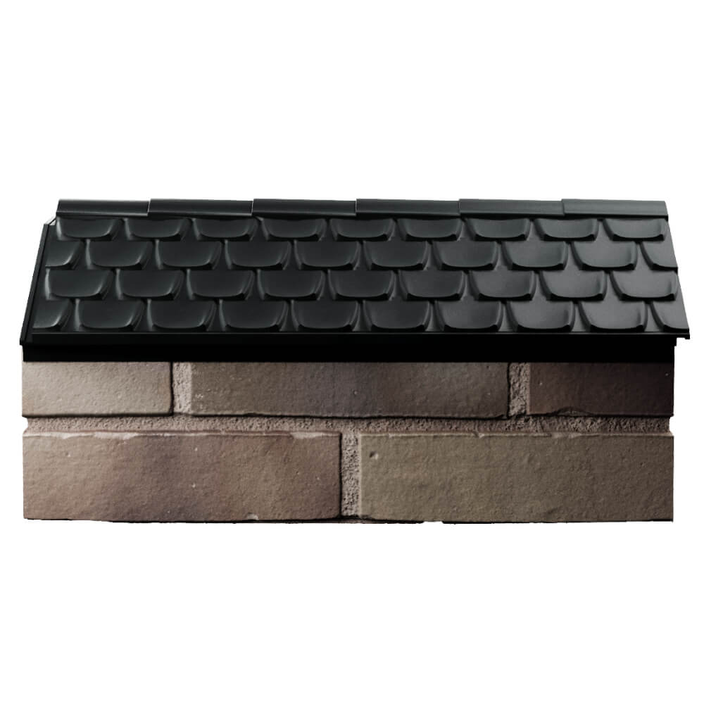 Парапет Zking Эльбрус Черный с посадкой на 1 кирпич (255мм) в Серове фото