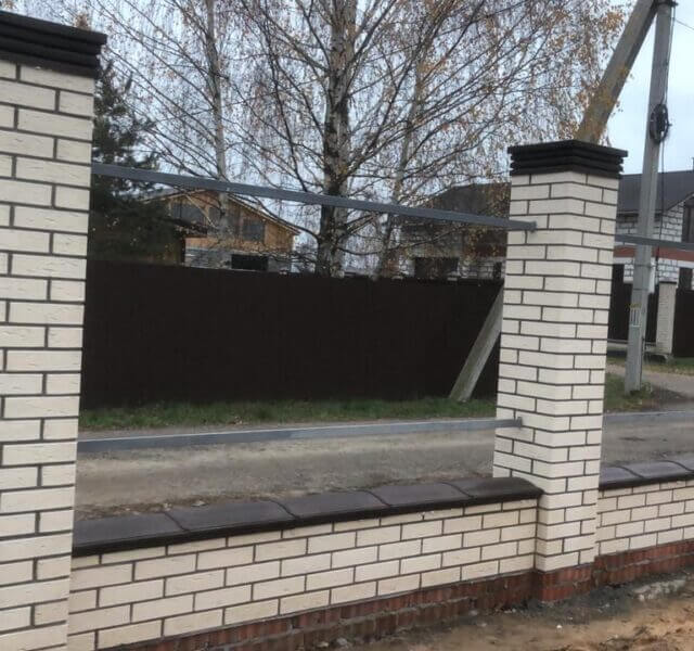 Колпак Zking Бона ХайТек Коричневый на столб 1.5х1.5 кирпича (385х385мм) в Серове фото