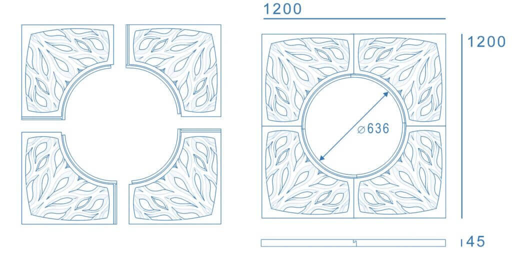 Приствольная решетка для дерева ZKING CRUST 1.2х1.2м Черная в Серове фото