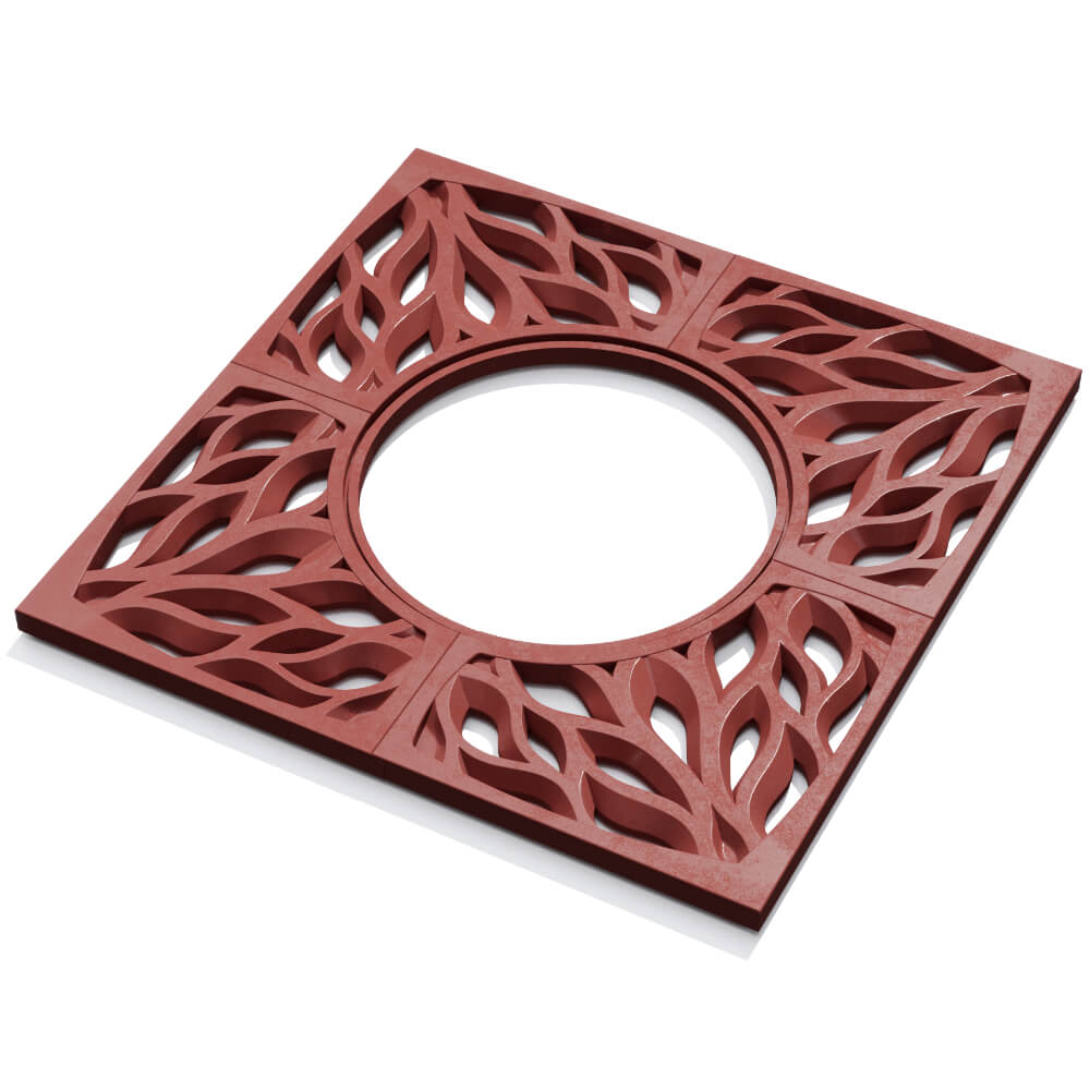 Приствольная решетка для дерева ZKING CRUST 1.2х1.2м Красная в Серове фото