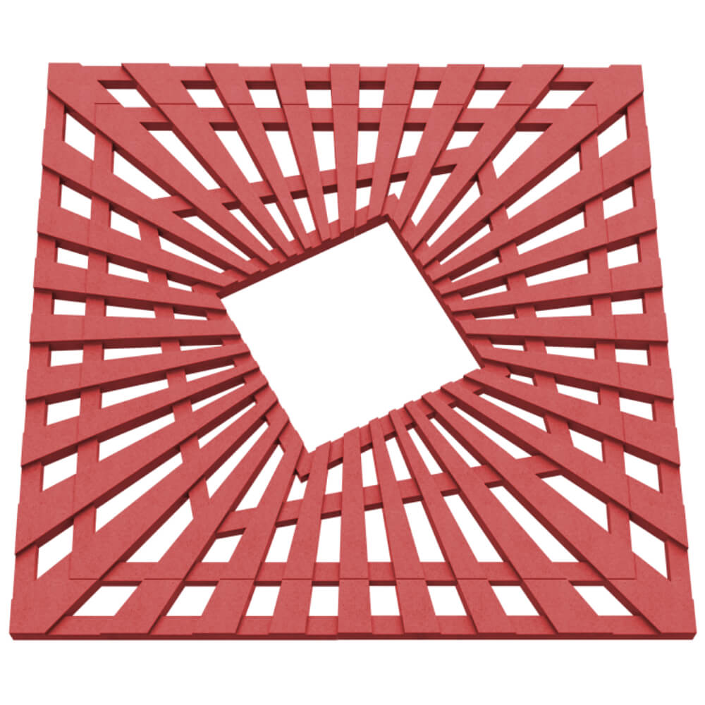 Приствольная решетка для дерева ZKING ATMOSPHERE 1.2х1.2м Красная в Серове фото