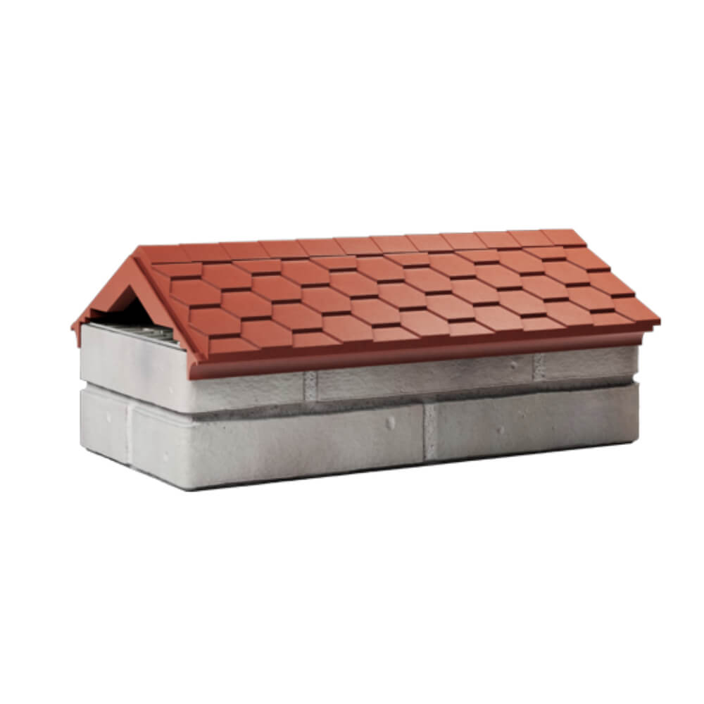 Парапет Zking Эверест Красный с посадкой на 1 кирпич (200/225/255мм) Серов фото