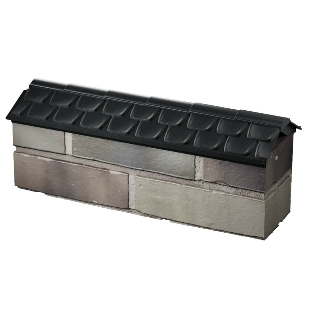 Парапет Zking Эльбрус Черный с посадкой на 0.5 кирпича (130мм) в Серове фото