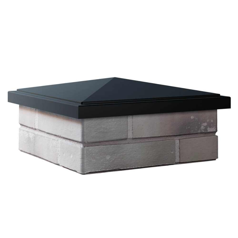 Колпак Zking БонаМоно Черный на столб 1.5х1.5 кирпича (385х385, 400х400мм) в Серове фото