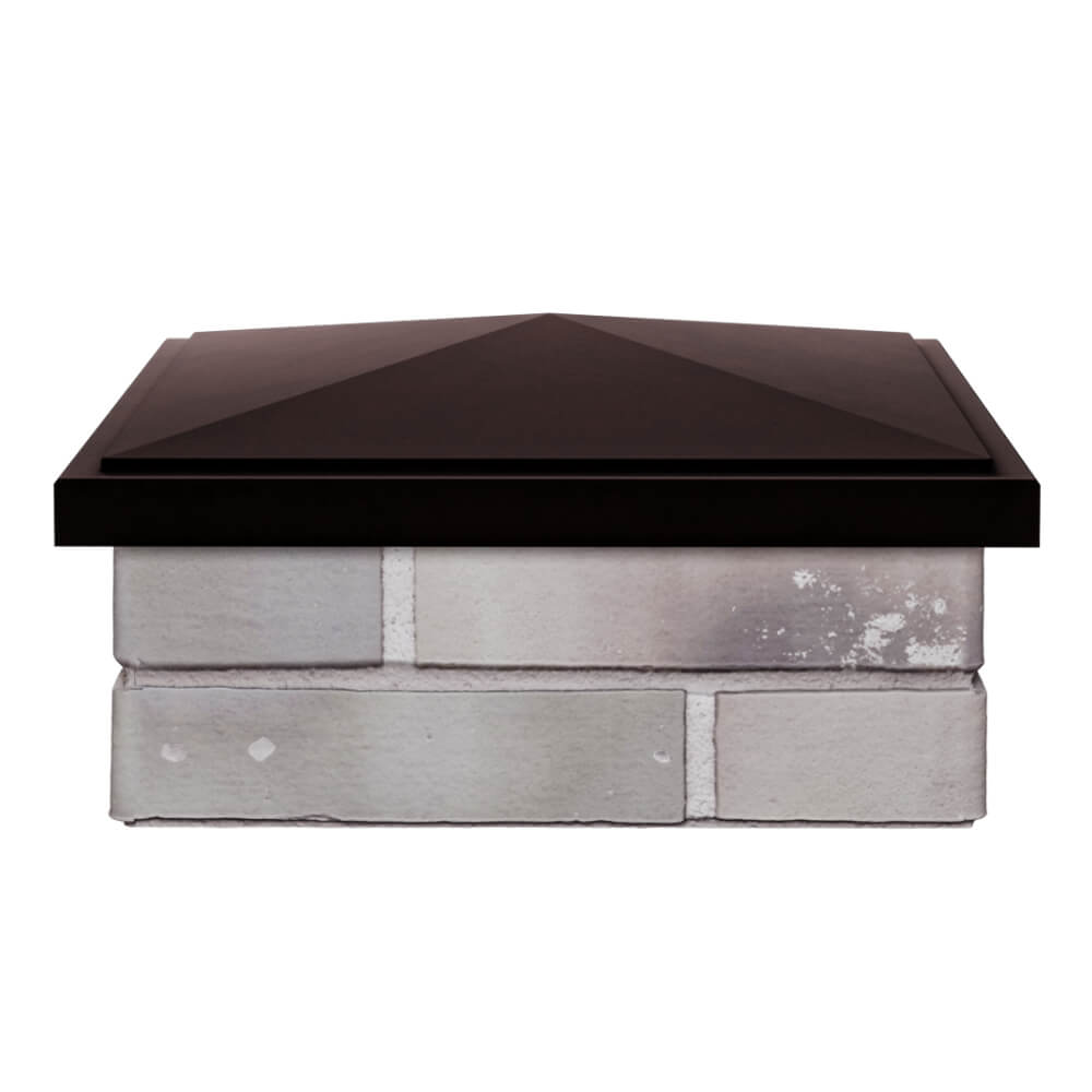 Колпак Zking БонаМоно Коричневый на столб 1.5х1.5 кирпича (385х385, 400х400мм) Серов фото