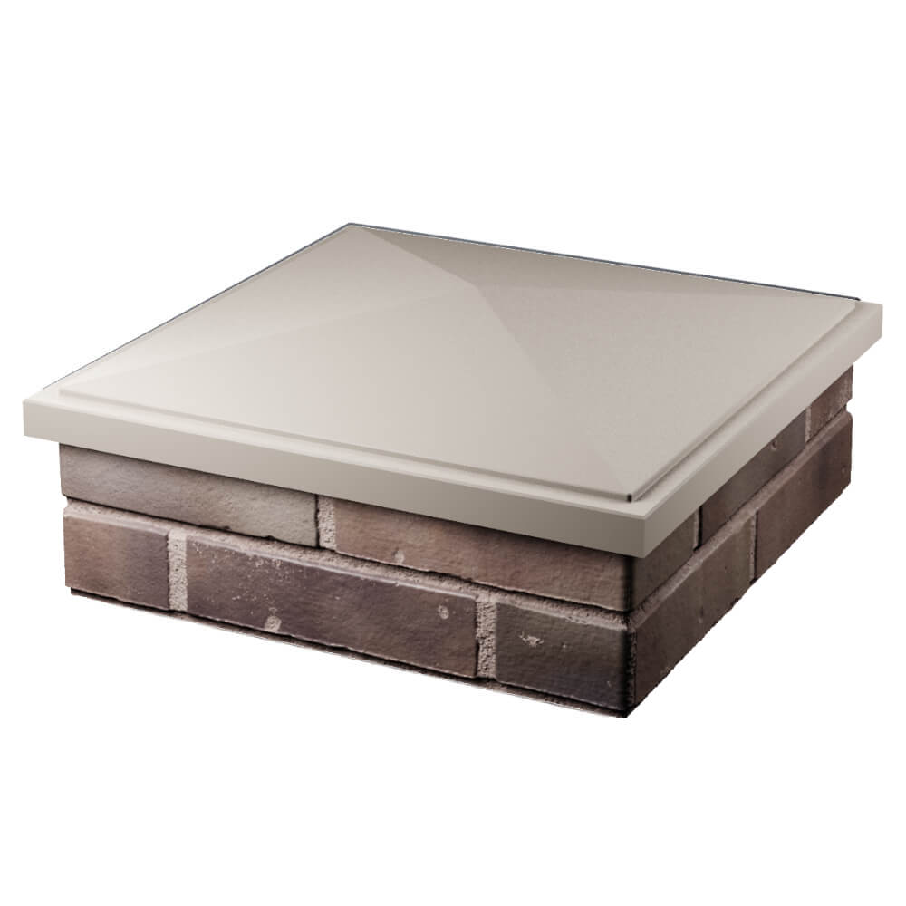 Колпак Zking БонаМоно Бежевый на столб 2х2 кирпича (515х515, 530х530мм) в Серове фото