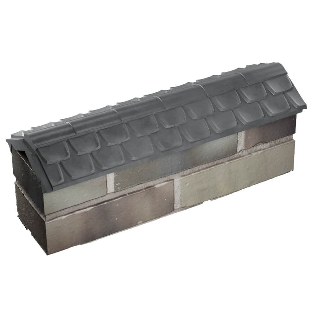 Парапет Zking Эльбрус Серый с посадкой на 0.5 кирпича (130мм) в Серове фото