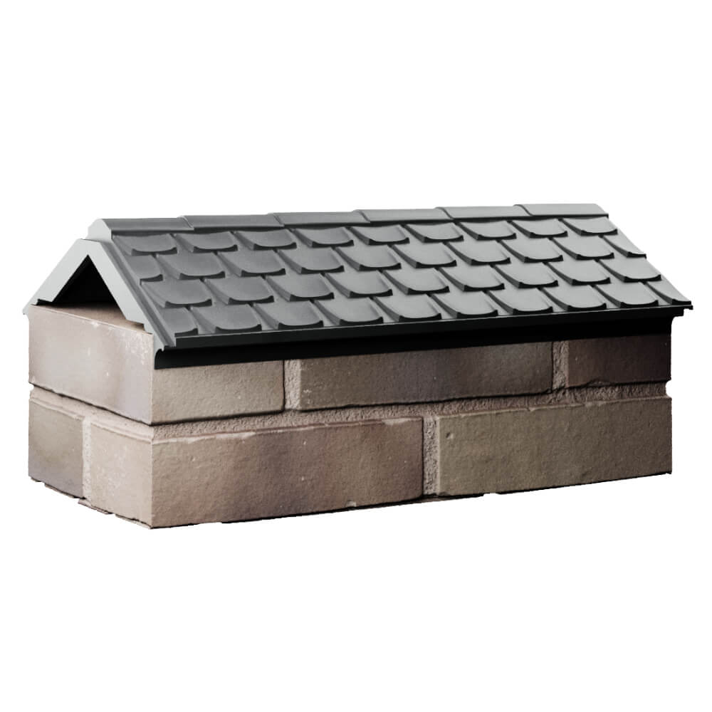 Парапет Zking Эльбрус Серый с посадкой на 1 кирпич (255мм) Серов фото