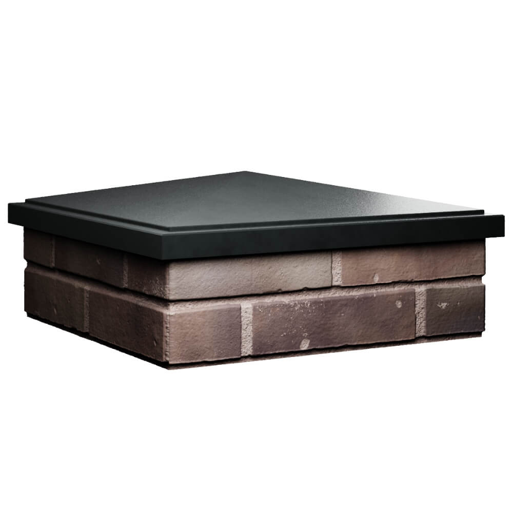 Колпак Zking БонаМоно Черный на столб 2х2 кирпича (515х515, 530х530мм) в Серове фото