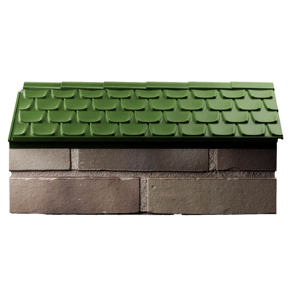 Парапет Zking Эльбрус Зеленый с посадкой на 1 кирпич (255мм) в Серове фото