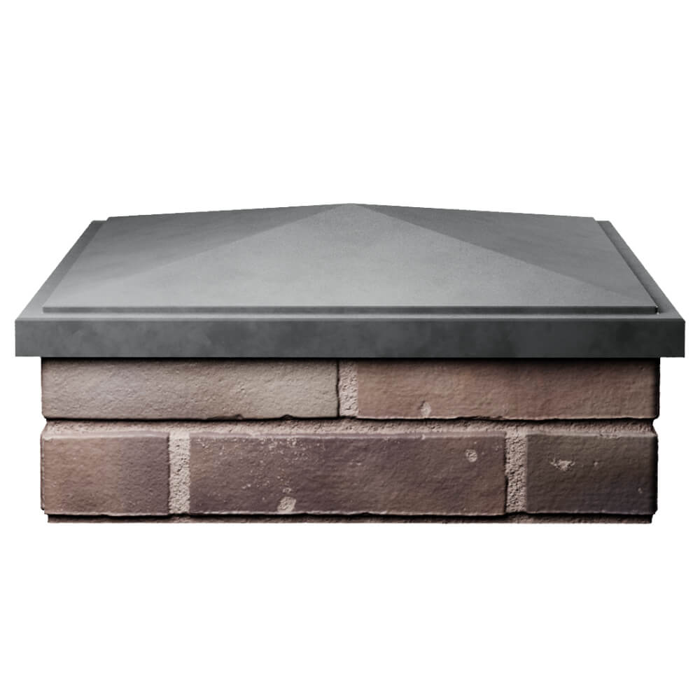 Колпак Zking БонаМоно Серый на столб 2х2 кирпича (515х515, 530х530мм) Серов фото