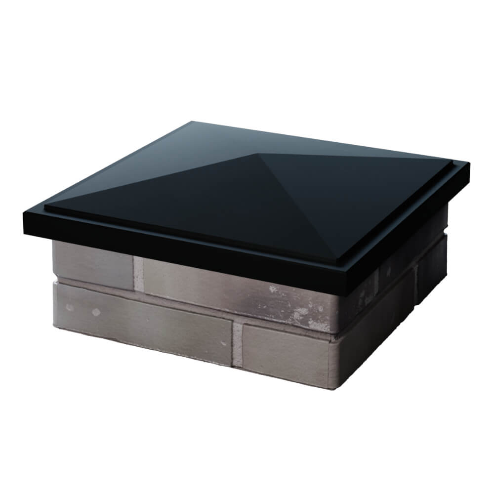 Колпак Zking БонаМоно Черный на столб 1.5х1.5 кирпича (385х385, 400х400мм) в Серове фото