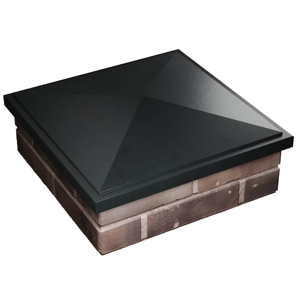 Колпак Zking БонаМоно Черный на столб 2х2 кирпича (515х515, 530х530мм) в Серове фото