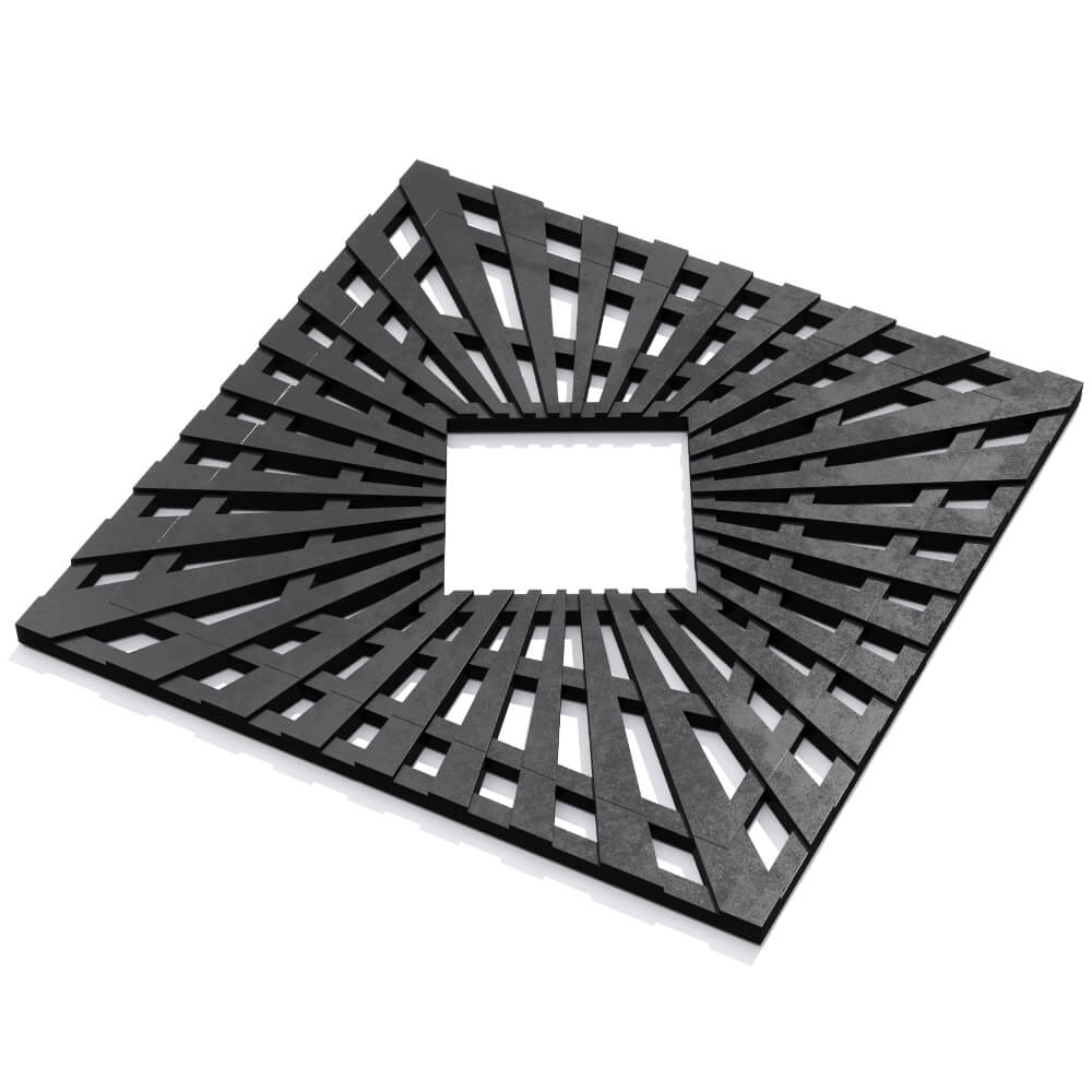 Приствольная решетка для дерева ZKING ATMOSPHERE 1.2х1.2м Черная в Серове фото