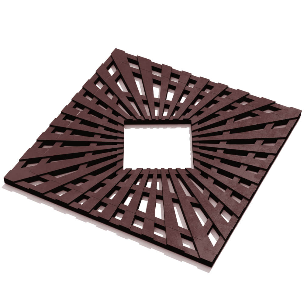 Приствольная решетка для дерева ZKING ATMOSPHERE 1.2х1.2м Коричневая в Серове фото