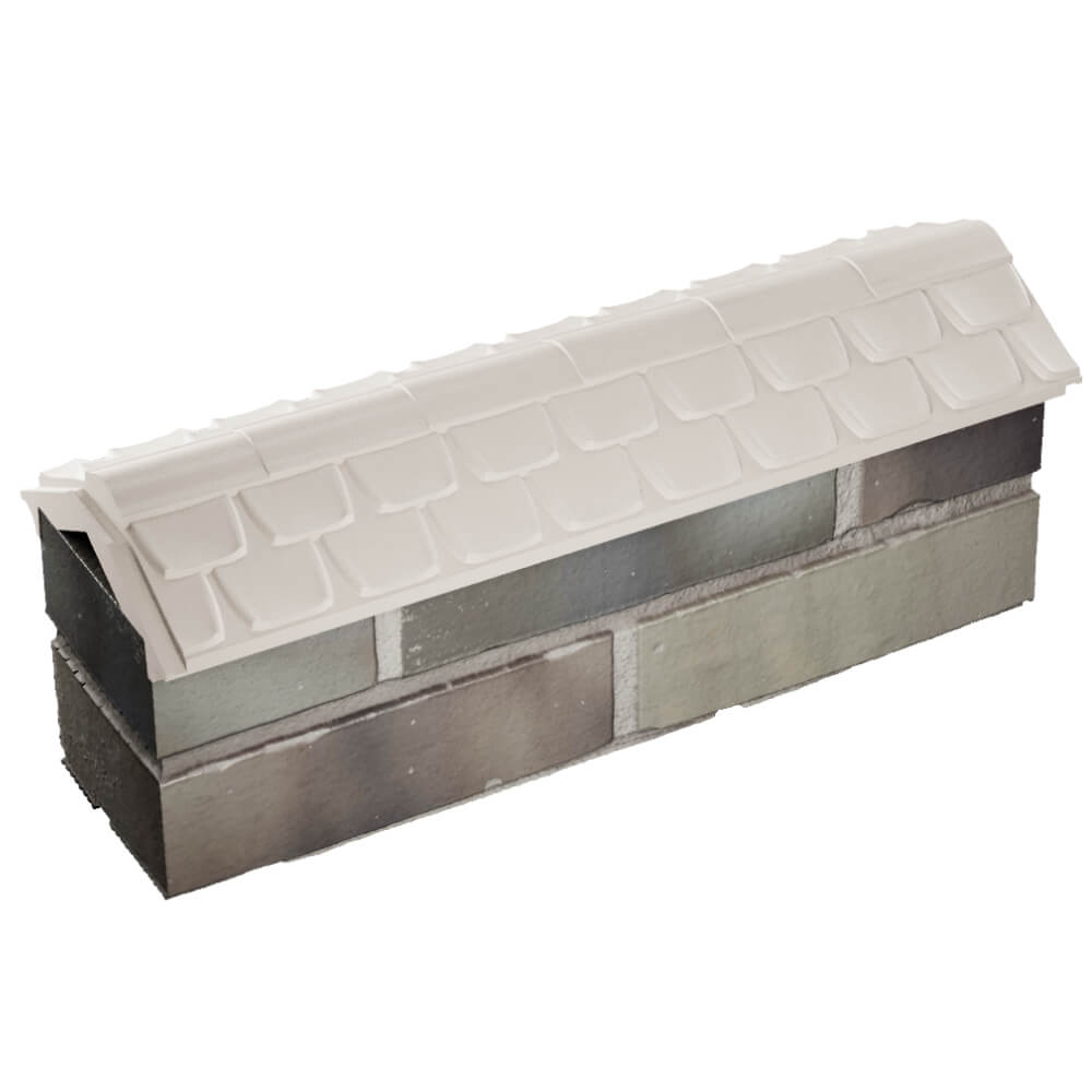 Парапет Zking Эльбрус Бежевый с посадкой на 0.5 кирпича (130мм) в Серове фото