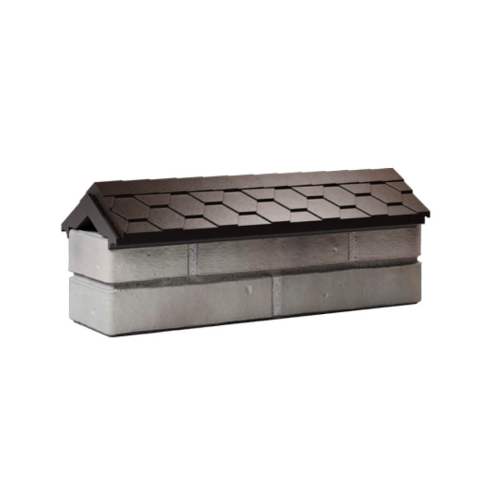 Парапет Zking Эверест Коричневый с посадкой на 0.5 кирпича (130мм) Серов фото