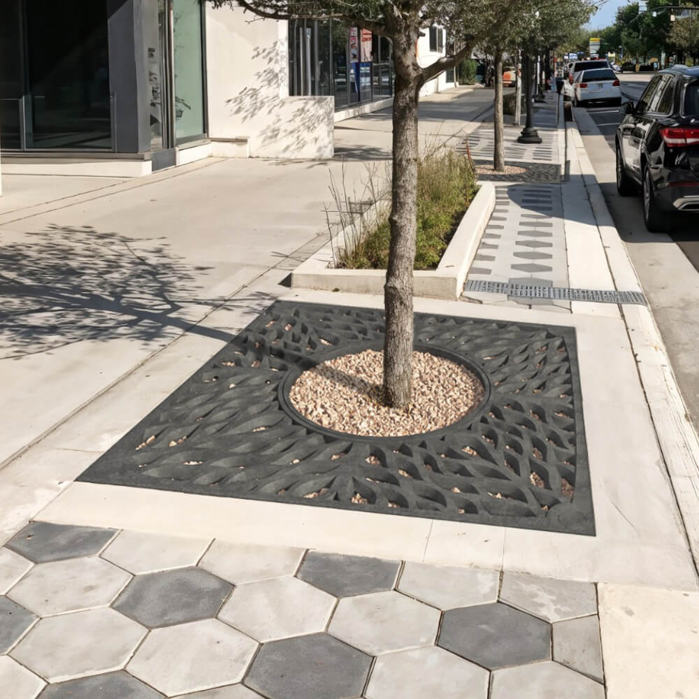 Приствольная решетка для дерева ZKING CRUST 2х2м Черная в Серове фото