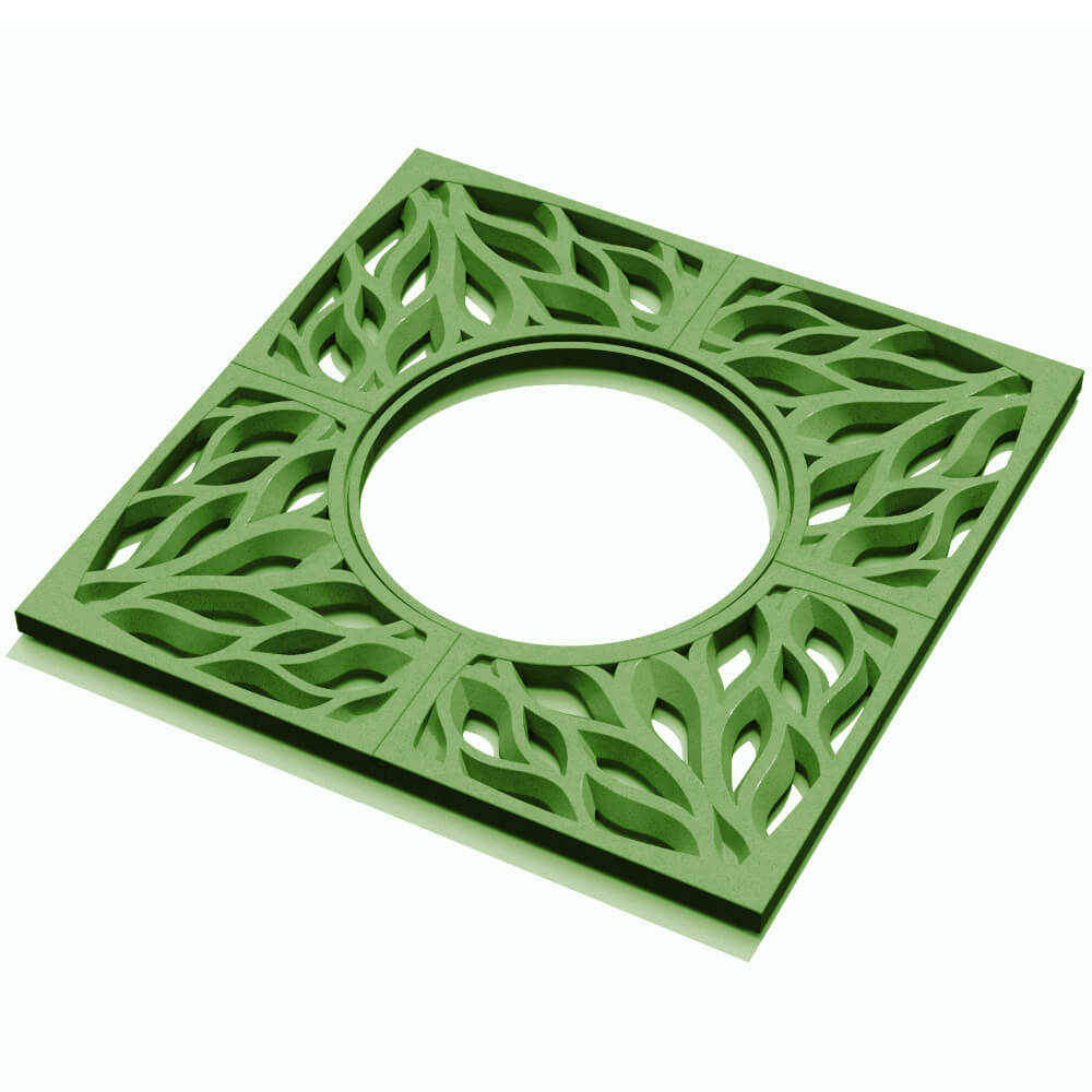 Приствольная решетка для дерева ZKING CRUST 1.2х1.2м Зеленая в Серове фото