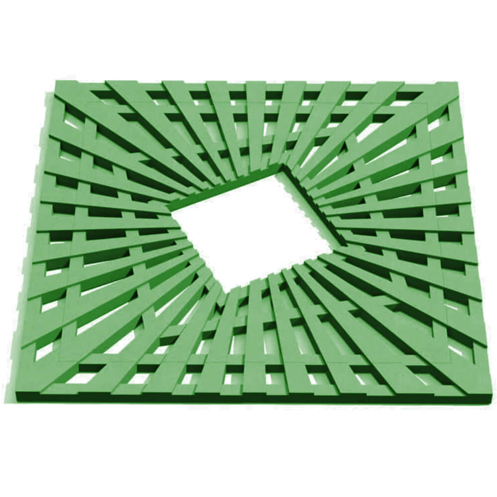 Приствольная решетка для дерева ZKING ATMOSPHERE 1.2х1.2м Зеленая Серов фото