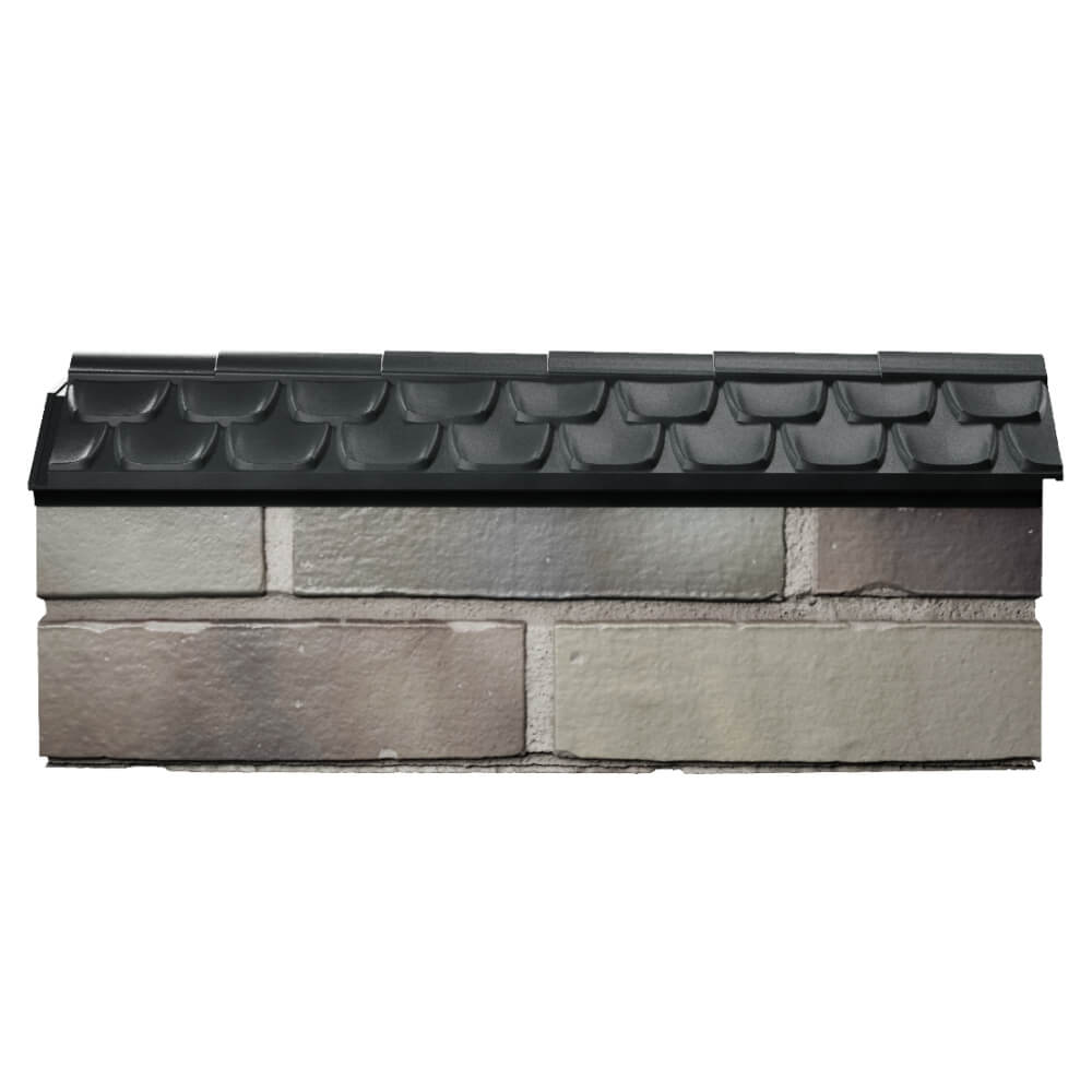 Парапет Zking Эльбрус Черный с посадкой на 0.5 кирпича (130мм) в Серове фото