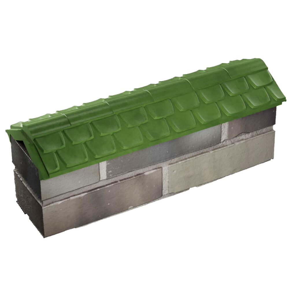 Парапет Zking Эльбрус Зеленый с посадкой на 0.5 кирпича (130мм) в Серове фото